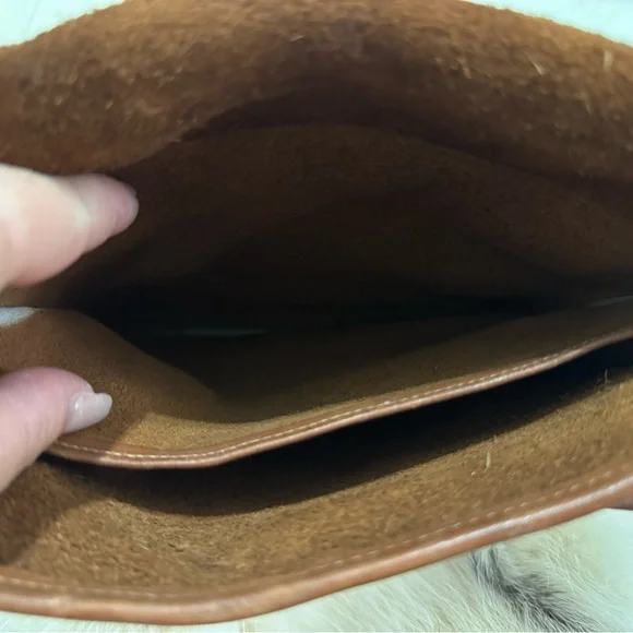 COACH Vintage 90s Station Bag British Tan Glove Tanned Leather Turnlock Handbag - Picture 16 of 16